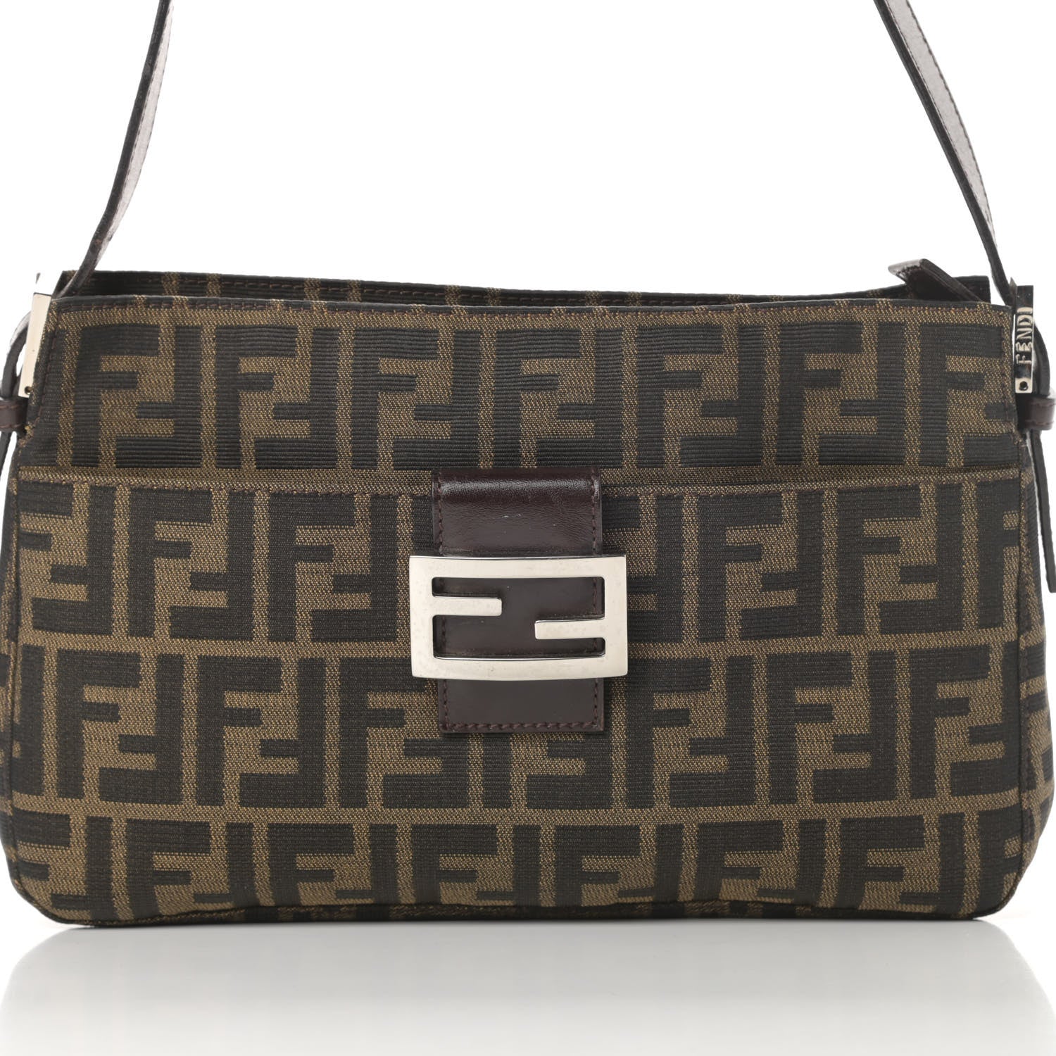 Fendi Zucca Shoulder Bag Tobacco 8 of 14
