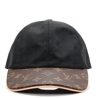 Louis Vuitton Polyester Silk Monogram LV Get Ready Cap M Black 3 of 9