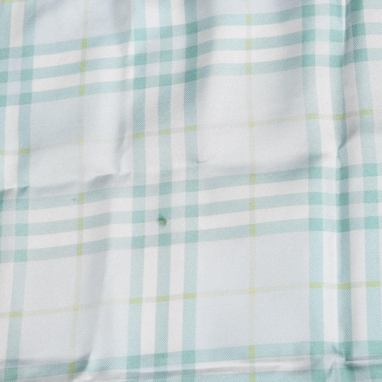 Silk Check Scarf Green