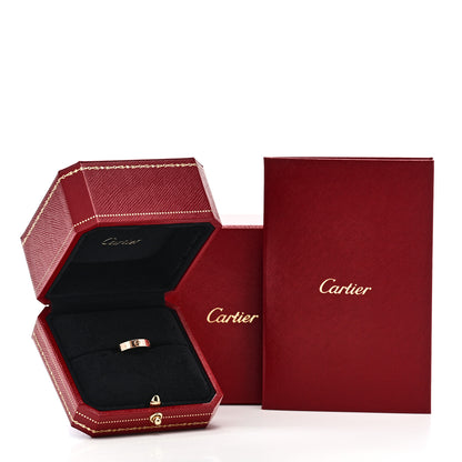 Cartier 18K Pink Gold 3.5mm LOVE Wedding Band Ring 48 4.5 5 of 5