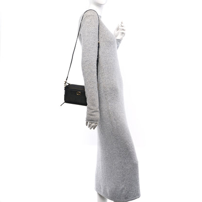 Christian Dior Grained Calfskin Caro Double Pouch Black 2 of 10