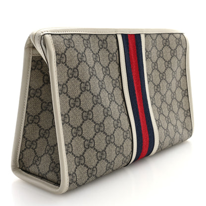 Gucci GG Supreme Monogram Web Toiletry Case White 3 of 6