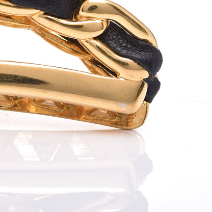 Chanel Lambskin CC Hair Clip Black Gold 11 of 11