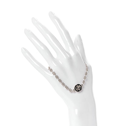Gucci Sterling Silver Interlocking GG Beaded Flower Bracelet 2 of 5