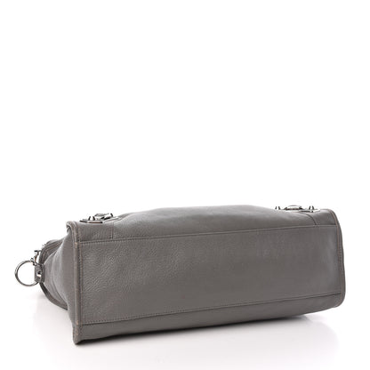 Balenciaga Chevre Silver Metallic Edge Hardware City Gris Acier 5 of 13
