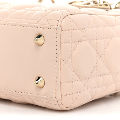Christian Dior Lambskin Cannage Small Lucky Badges My Lady Dior Pink 8 of 14