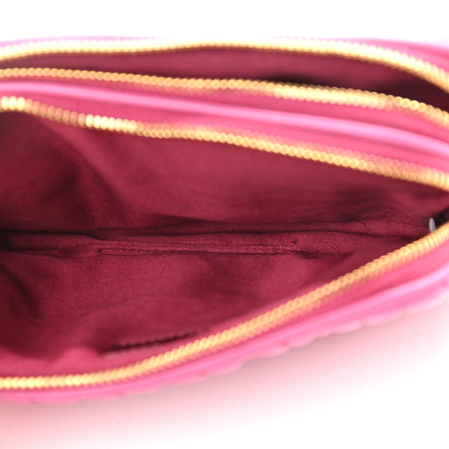 Nappa Matelasse Double Zip Chain Shoulder Bag Loto