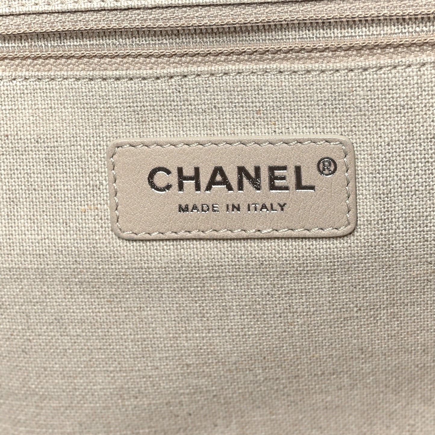 Mixed Fibers Small Deauville Tote Beige