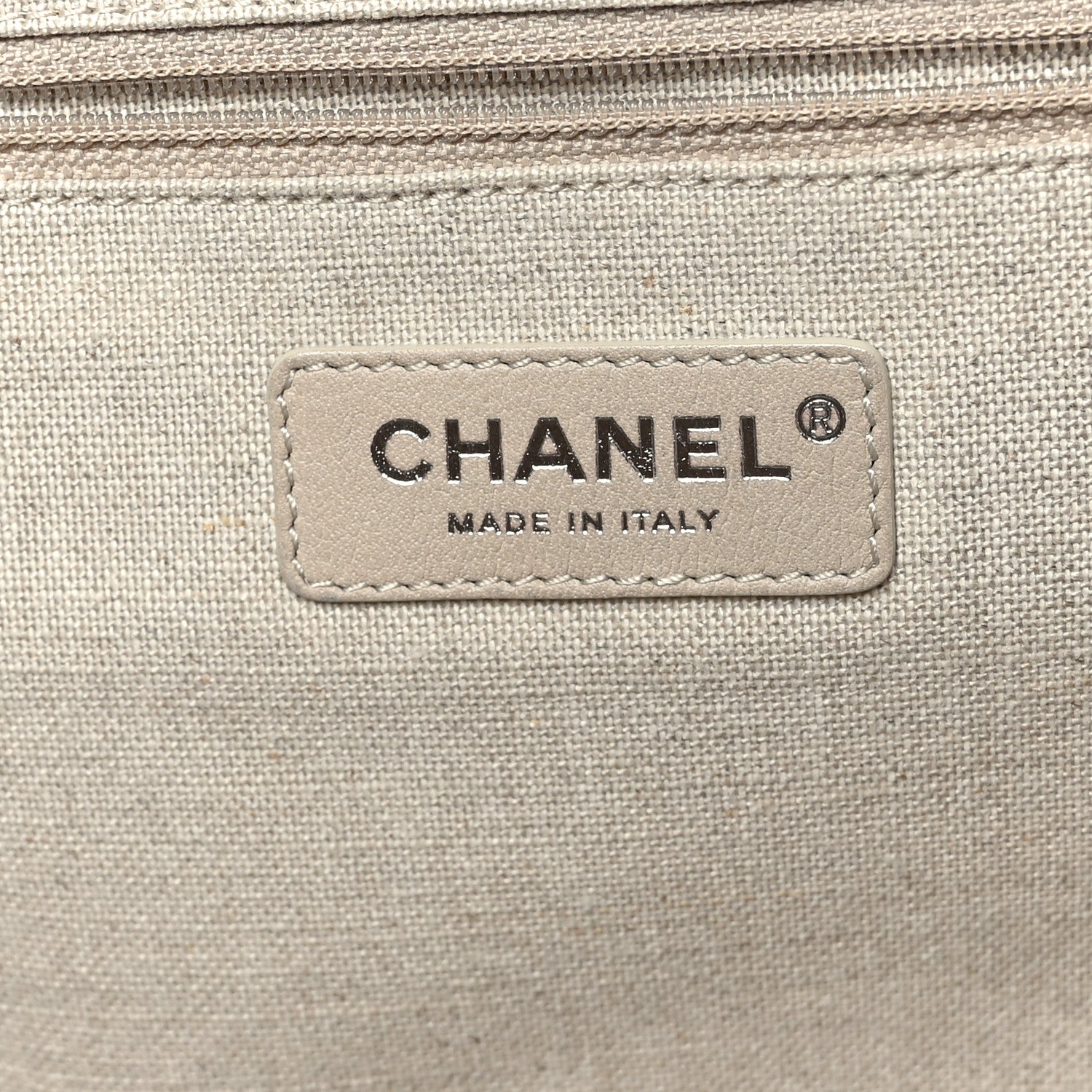 Chanel Mixed Fibers Small Deauville Tote Beige 7 of 12