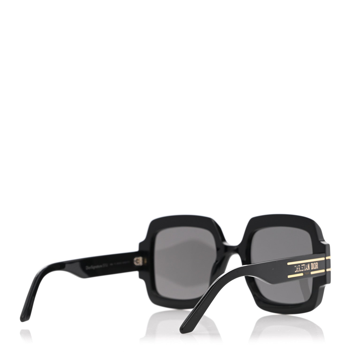 Christian Dior Acetate Diorsignature S1U Square Sunglasses Black 4 of 7