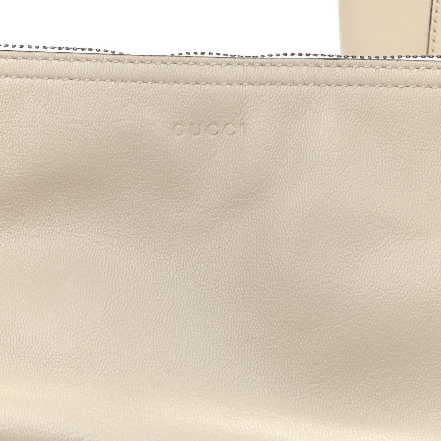 Gucci New Sakai Calfskin Lux Small Dahlia Tote Mystic White 12 of 12
