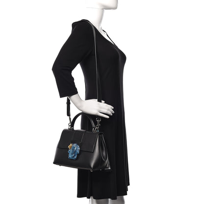 Dolce & Gabbana Calfskin Lucia Satchel Black 2 of 10