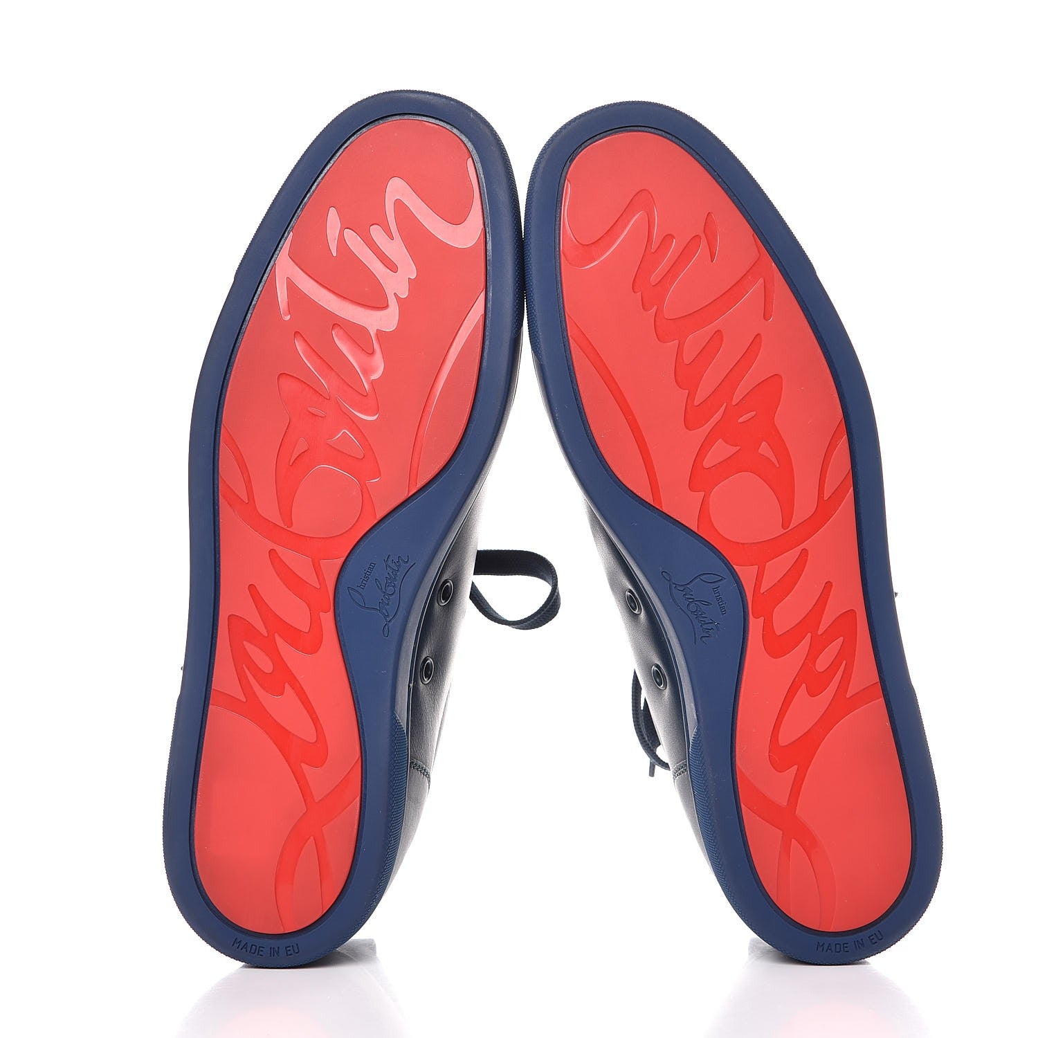 Christian Louboutin Mens Calfskin Louis Flat Sneakers 43.5 Blue 5 of 8