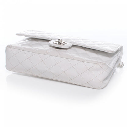 Chanel Caviar Medium Double Flap White 4 of 8