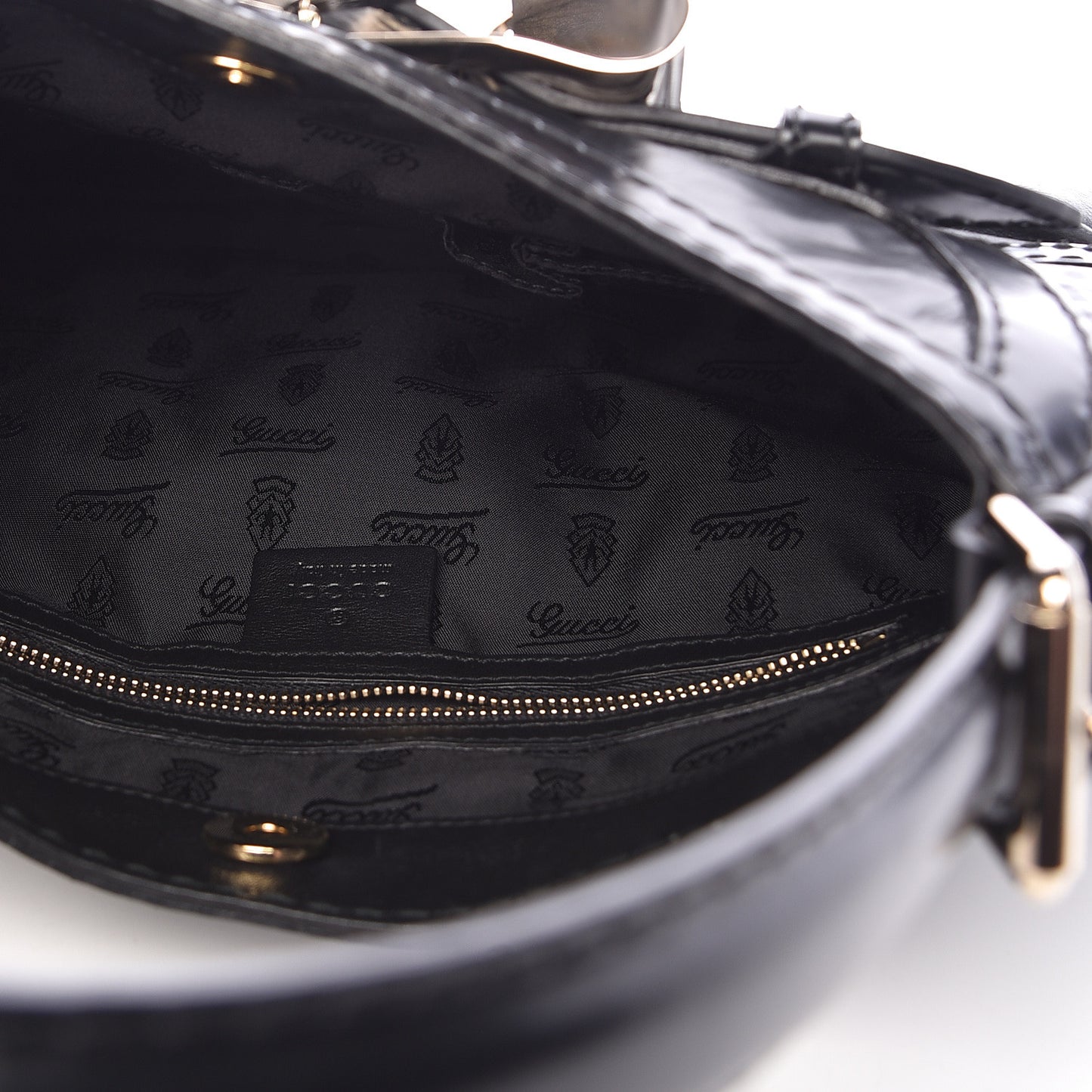 Calfskin Queen Bow Hobo Black