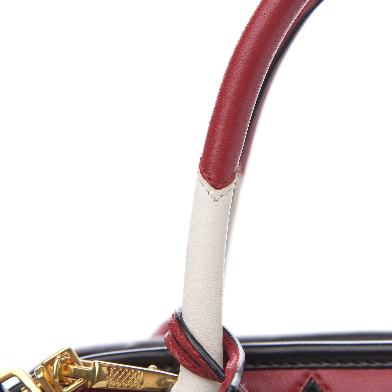 Prada Tessuto Nylon Quilted Impunturato Bauletto Black Fuoco 9 of 14