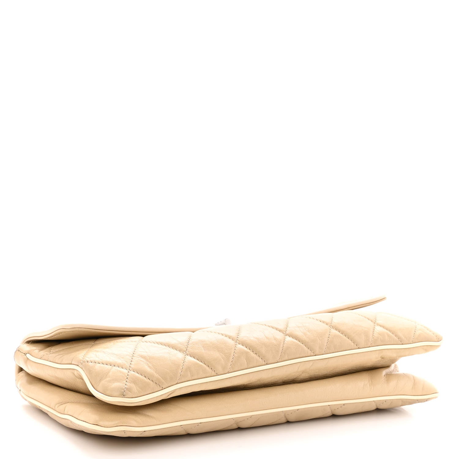 Chanel Lambskin East West Mademoiselle Flap Beige 4 of 10