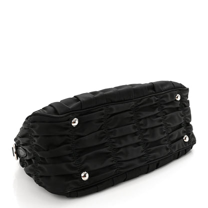 Prada Tessuto Nylon Gaufre Shopping Satchel Black 4 of 14