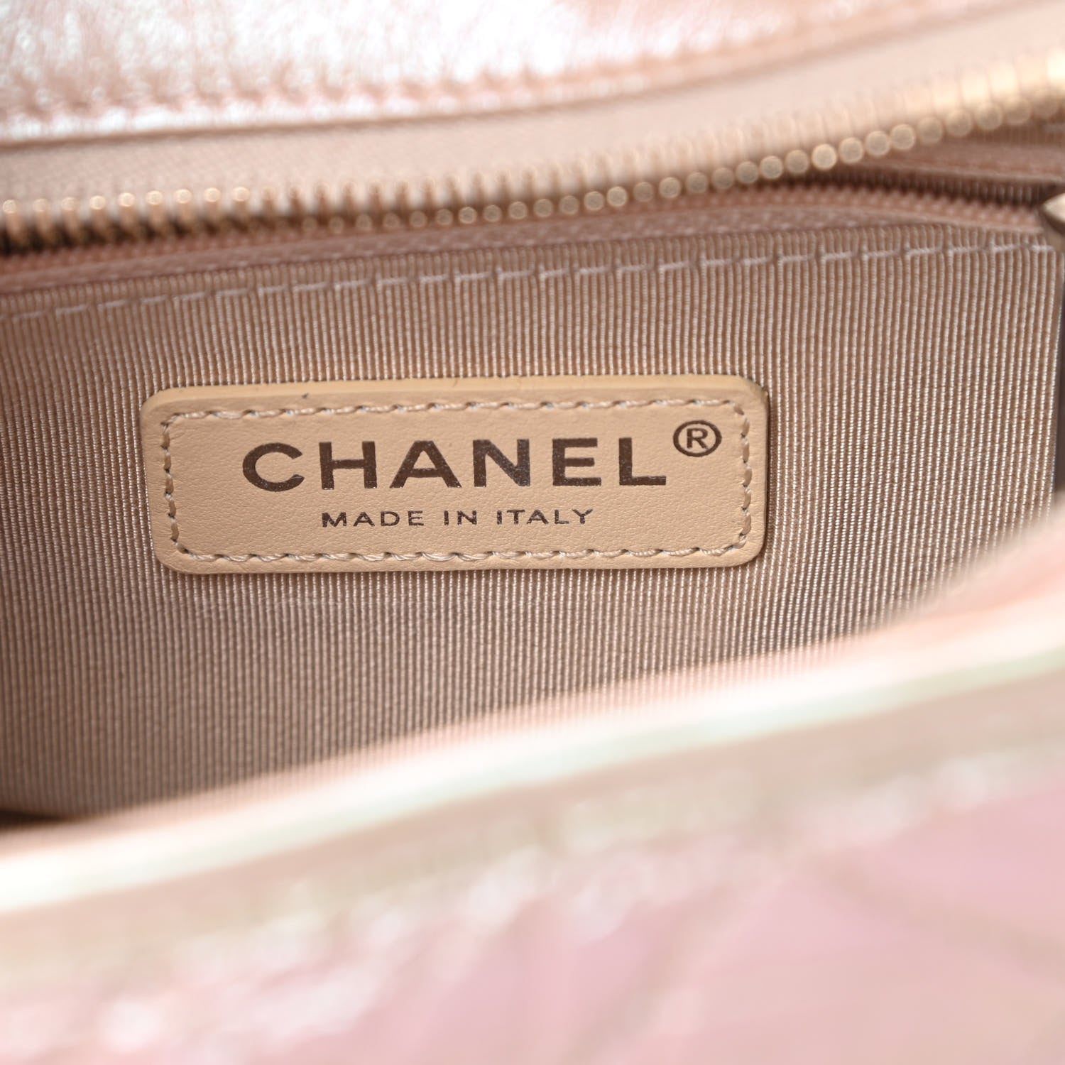 Chanel Iridescent Aged Calfskin Quilted Small Gabrielle Hobo Light Pink 6 of 11