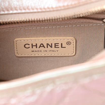 Chanel Iridescent Aged Calfskin Quilted Small Gabrielle Hobo Light Pink 6 of 11