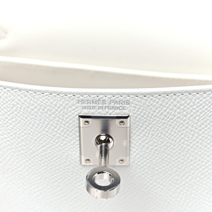 Hermes Epsom Mini Kelly Sellier 20 New White 6 of 10