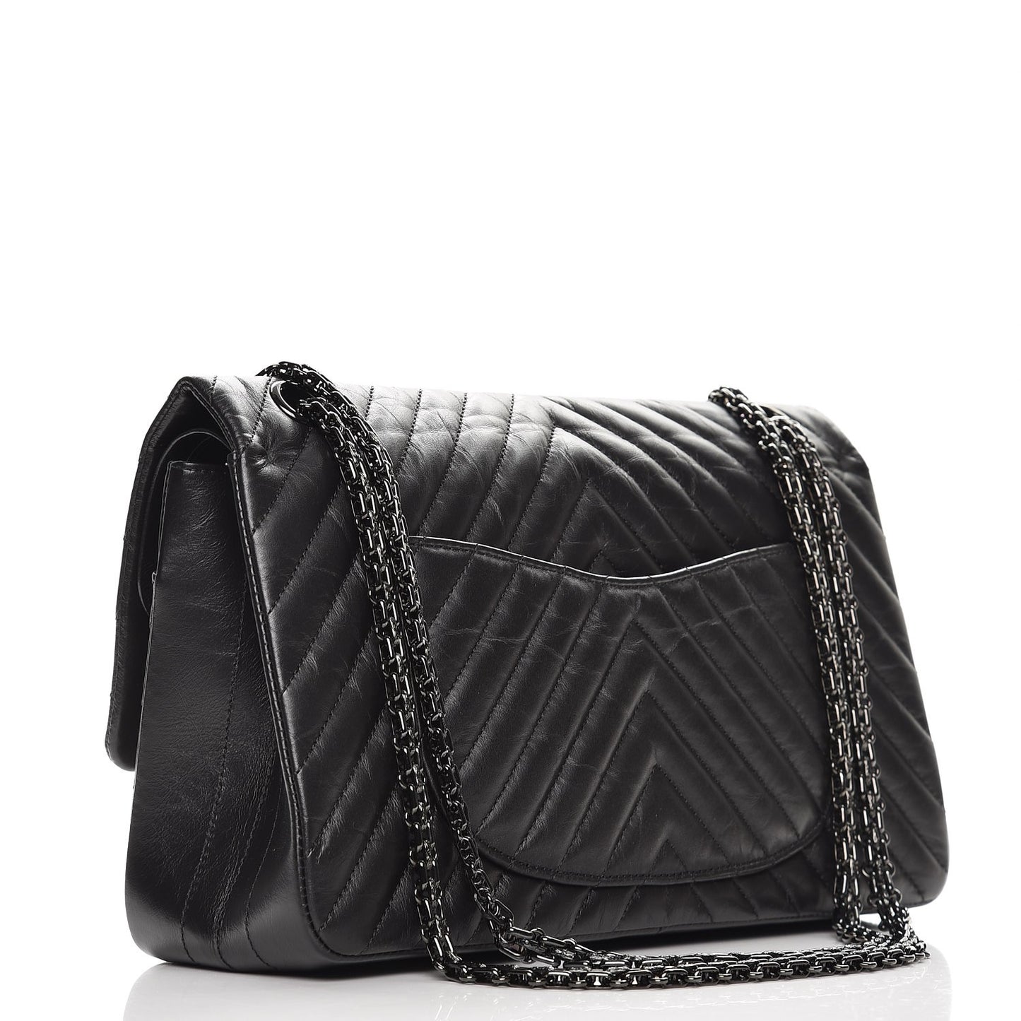 Aged Calfskin Chevron 2.55 Reissue 226 So Black