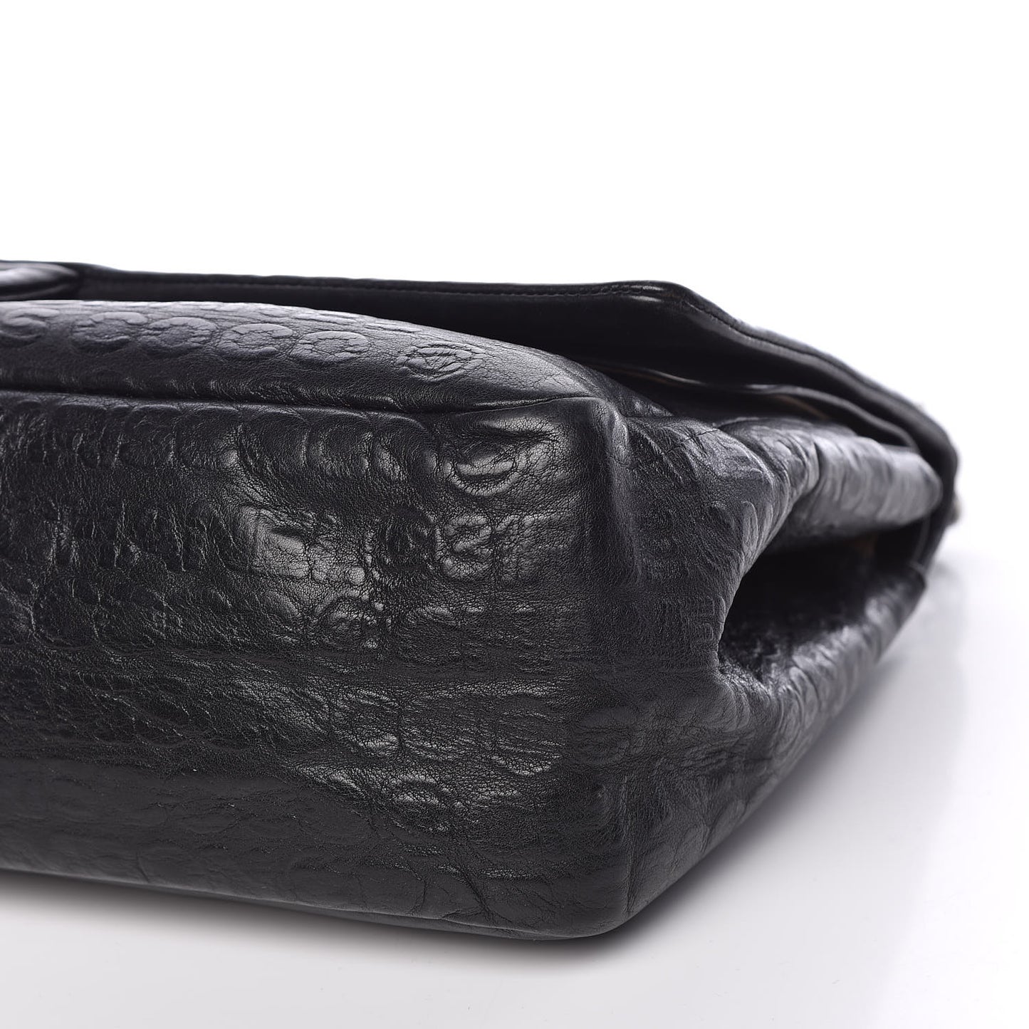 Calfskin Unlimited Jumbo Double Flap Black