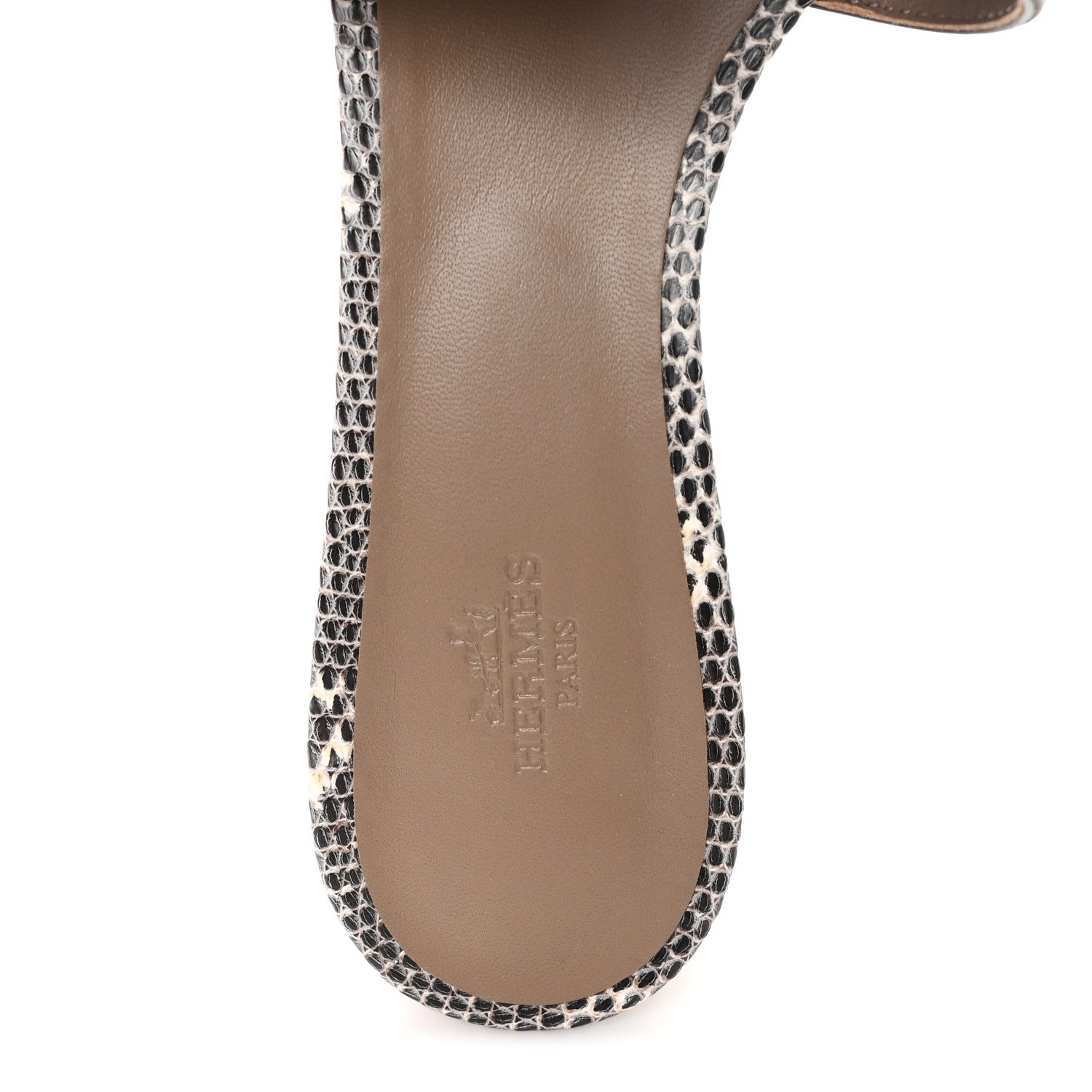 Hermes Lizard Oasis Sandals 40 Ombre 9 of 10