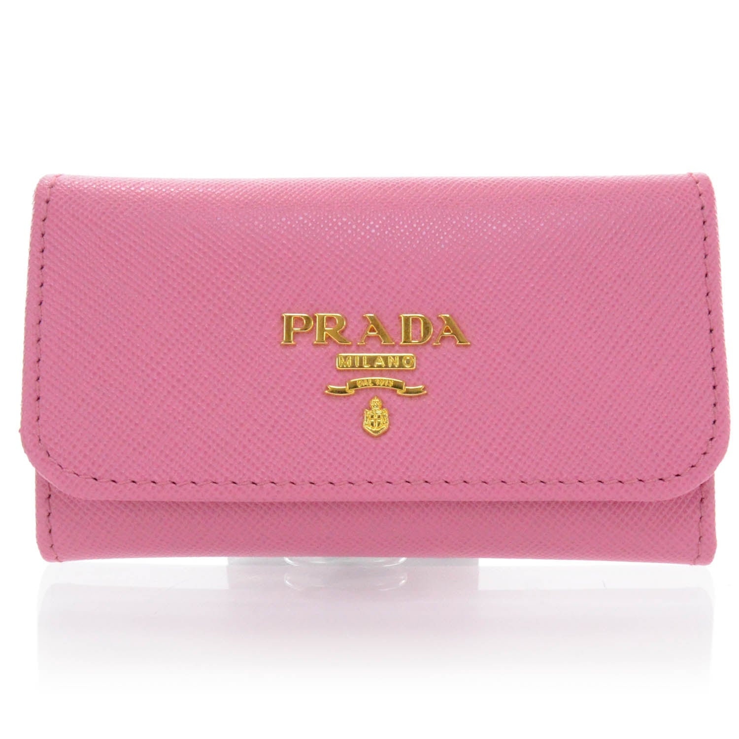 Prada Saffiano Metal 6 Key Holder Geranio 1 of 6