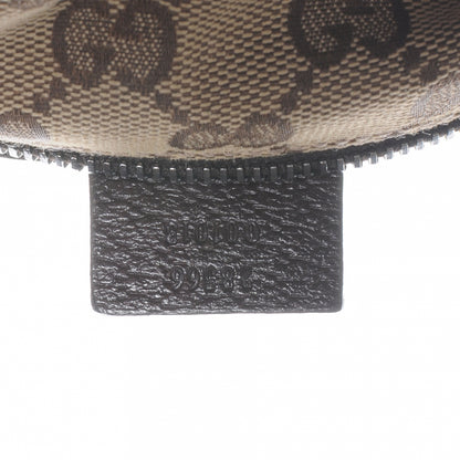 Gucci GG Monogram Web Double Pocket Belt Bag Dark Brown 6 of 8