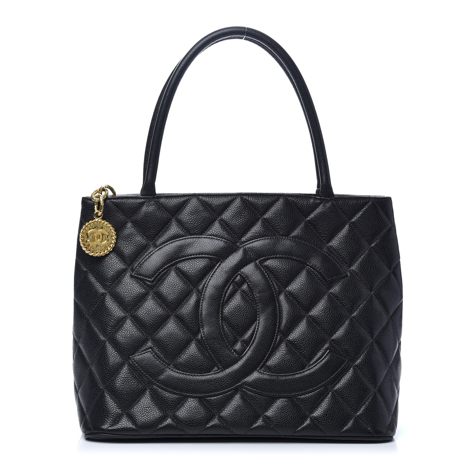 Chanel Caviar Quilted Medallion Tote Black 1 of 9