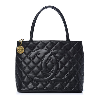 Chanel Caviar Quilted Medallion Tote Black 1 of 9