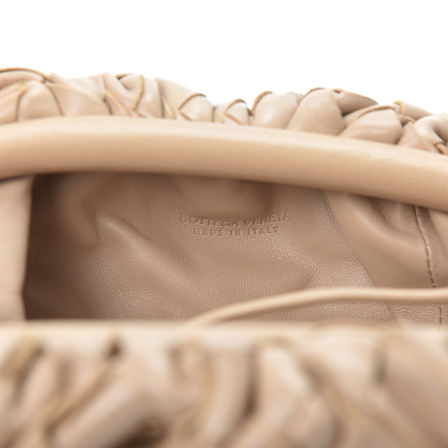 Nappa Intrecciato The Mini Pouch Almond