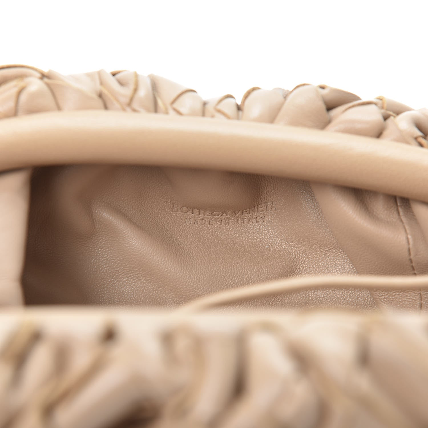 Bottega Veneta Nappa Intrecciato The Mini Pouch Almond 7 of 8