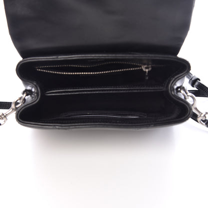Saint Laurent Calfskin Y Quilted Monogram Toy Loulou Crossbody Bag Black 7 of 13