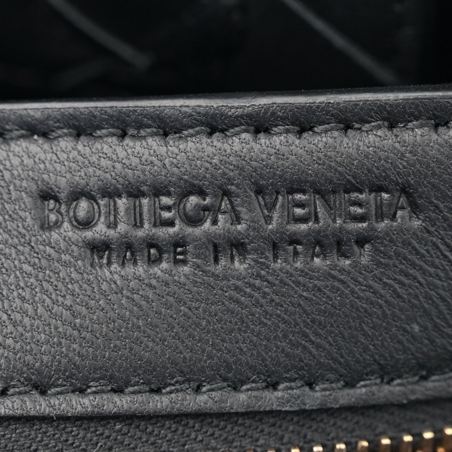 Nappa Intrecciato Small Andiamo Shoulder Bag Black