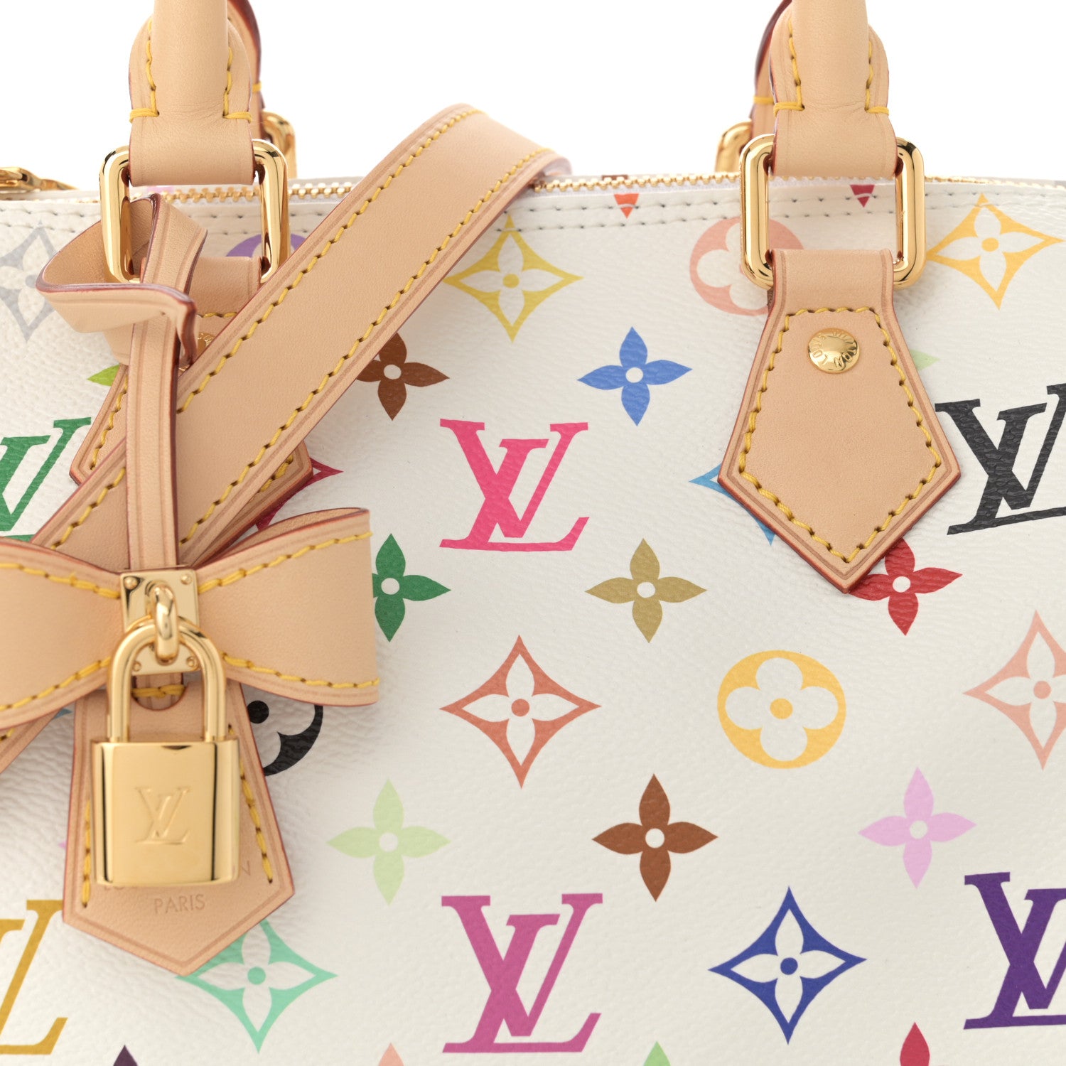 Louis Vuitton LV X TM Monogram Multicolor Speedy Bandouliere 25 White 7 of 10