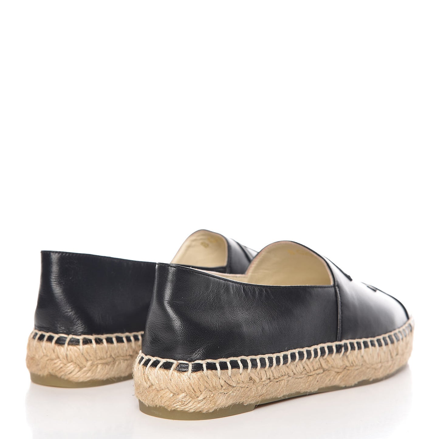 Lambskin CC Espadrilles 36 Black