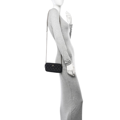 Chanel Caviar Quilted Small Clutch With Chain Black 2 of 14
