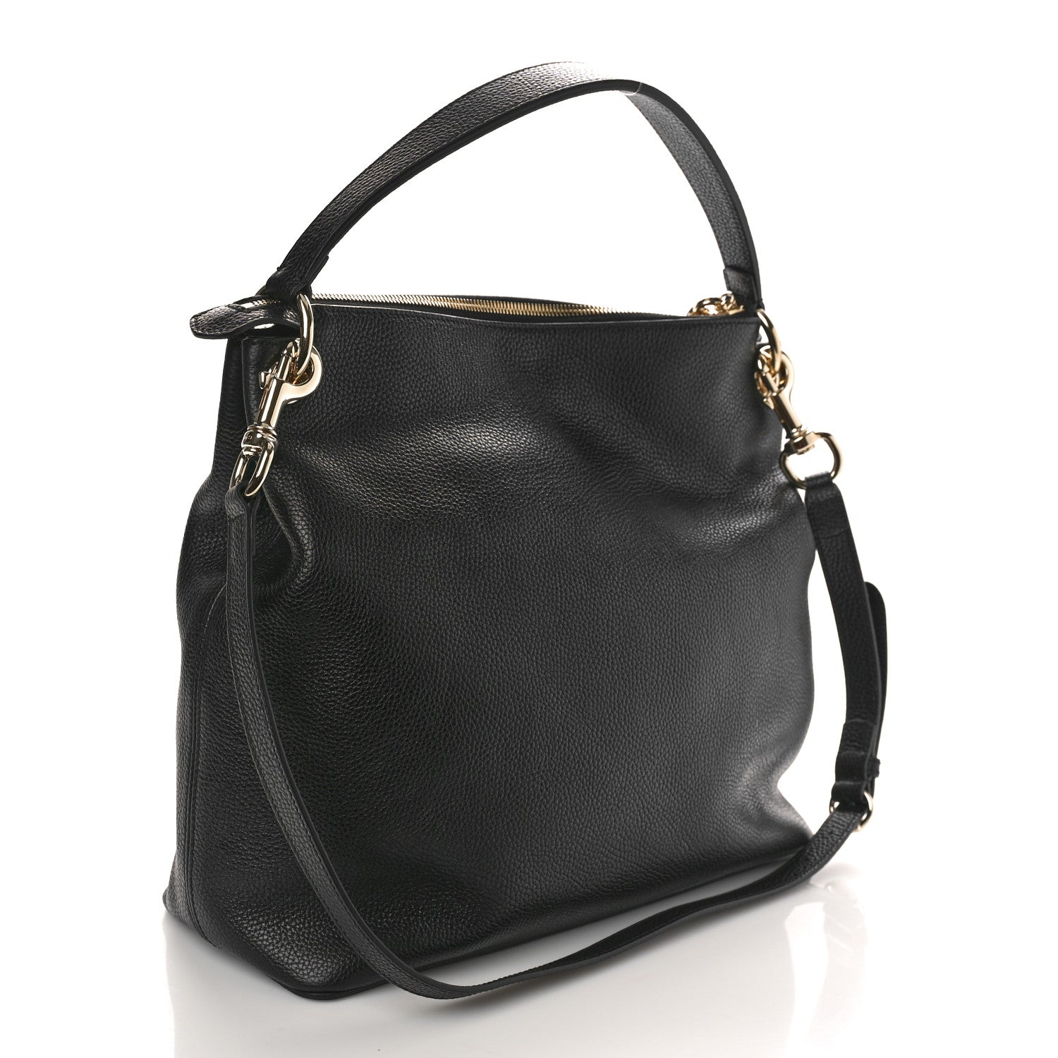 Gucci Pebbled Calfskin Large Soho Hobo Black 3 of 10