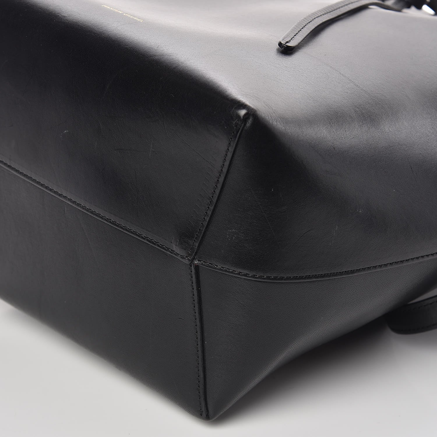 Mansur Gavriel Vegetable Tanned Calfskin Bucket Bag Black Flamma 12 of 12