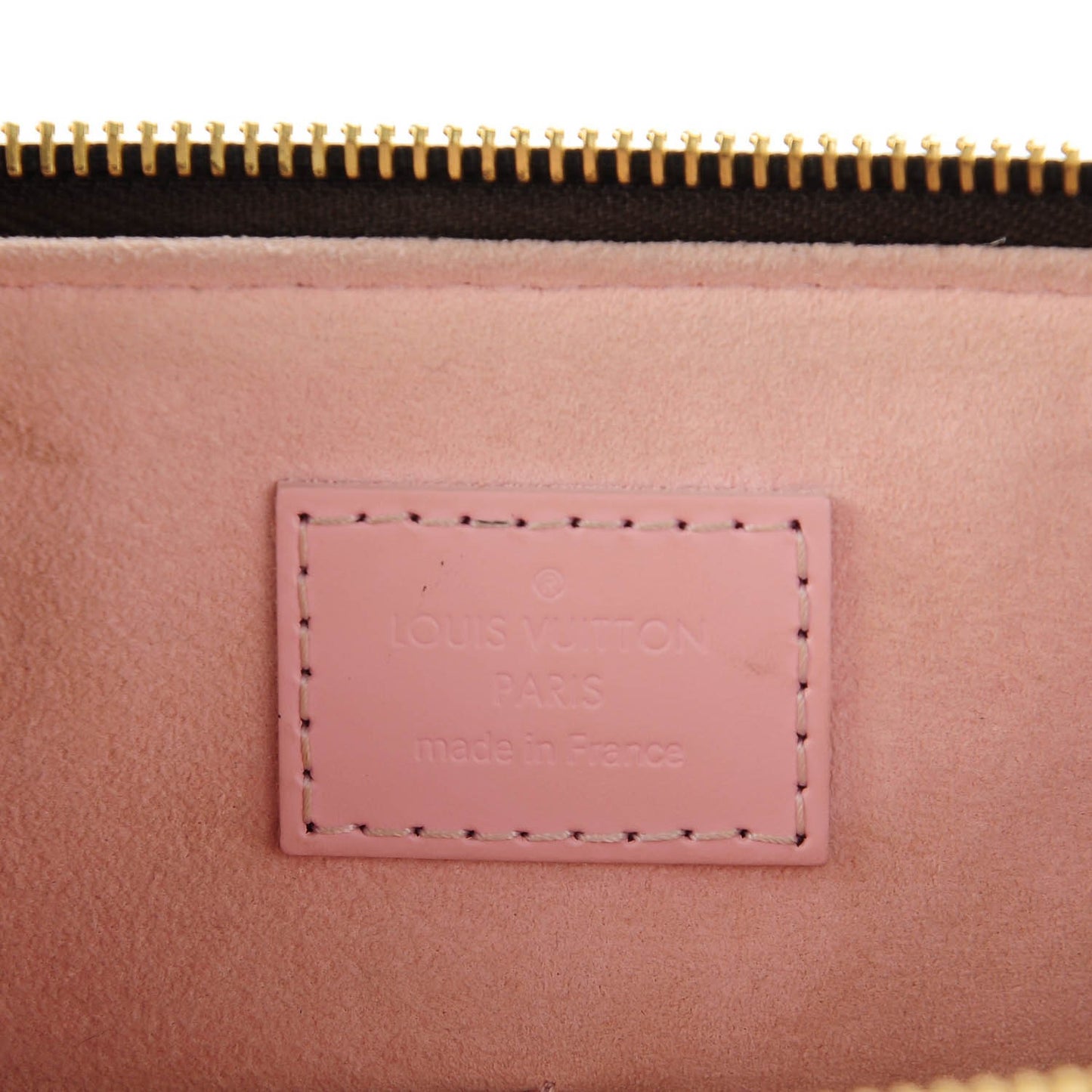 Damier Ebene Caissa Tote PM Rose Ballerine