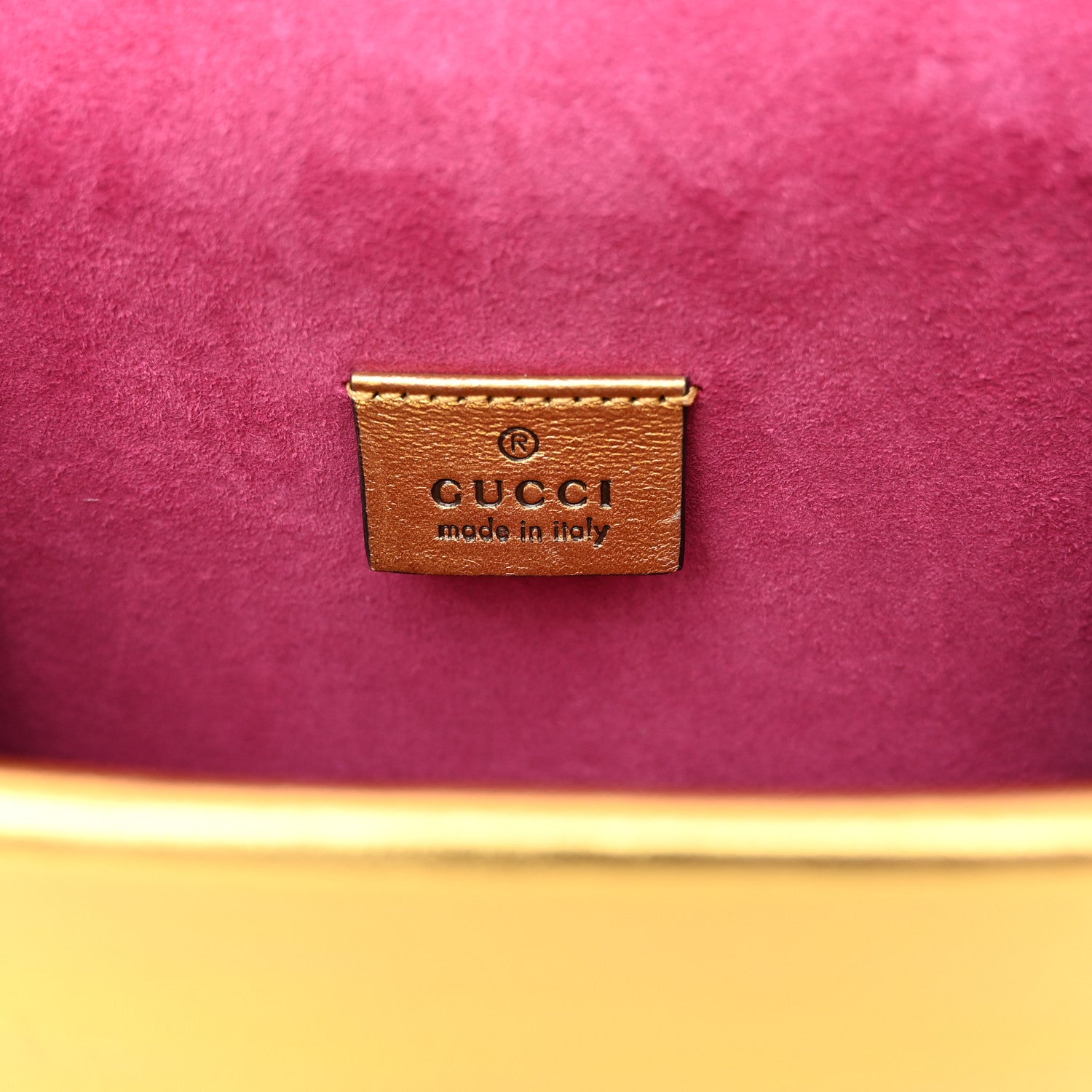 Gucci Metallic Calfskin Crystal Mini Dionysus Shoulder Bag Gold 6 of 11