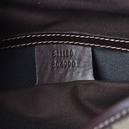 Gucci GG Plus Monogram Web Medium Flap Messenger Beige Dark Brown 7 of 7