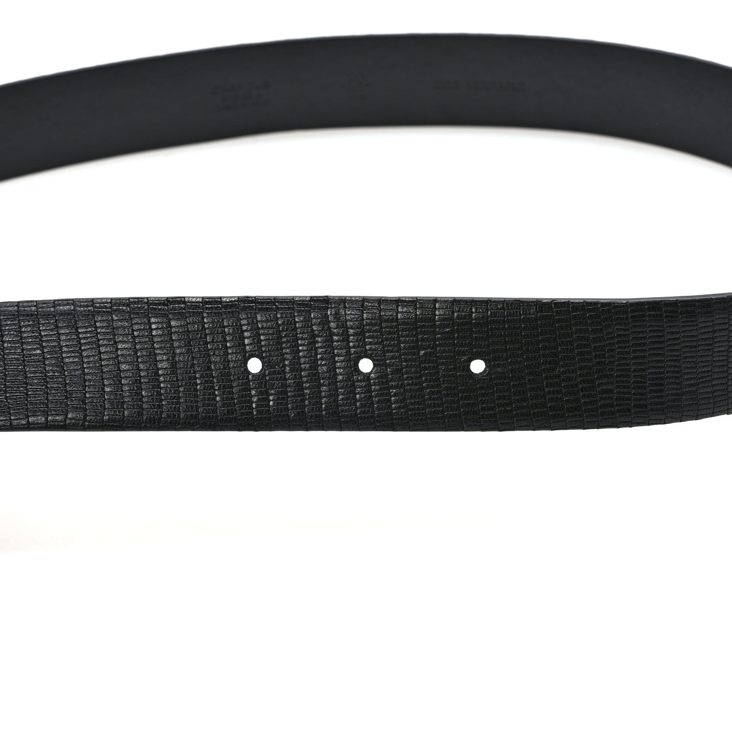 Chanel Lizard Embossed Calfskin Gripoix Poured Glass Along The Nile CC Belt 70 28 Black Gold Orange 3 of 4