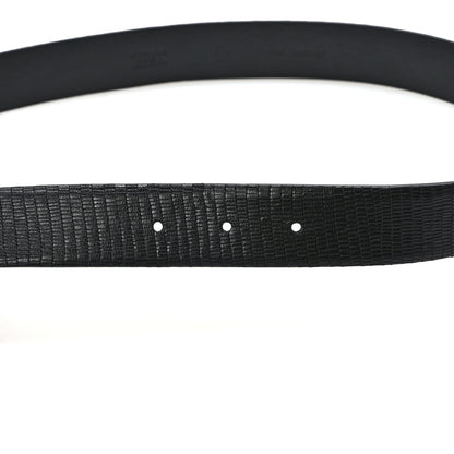 Chanel Lizard Embossed Calfskin Gripoix Poured Glass Along The Nile CC Belt 70 28 Black Gold Orange 3 of 4