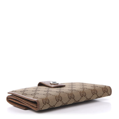 Gucci Monogram Old Libeccio Miss GG Continental Wallet Beige Ebony Light Brown 4 of 10