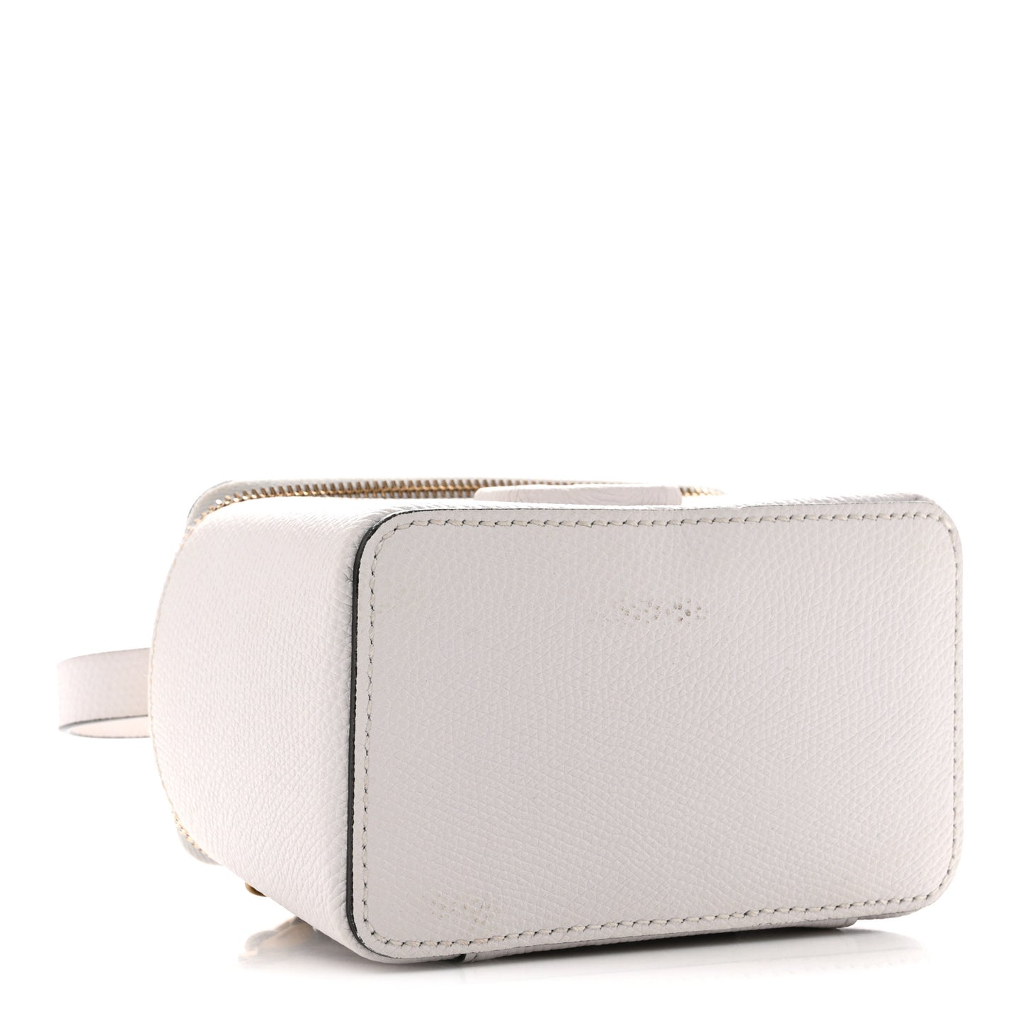 Grained Calfskin VSling Vanity Case White