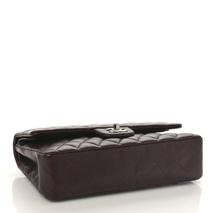 Chanel Caviar Quilted Medium Double Flap Dark Red 4 of 9