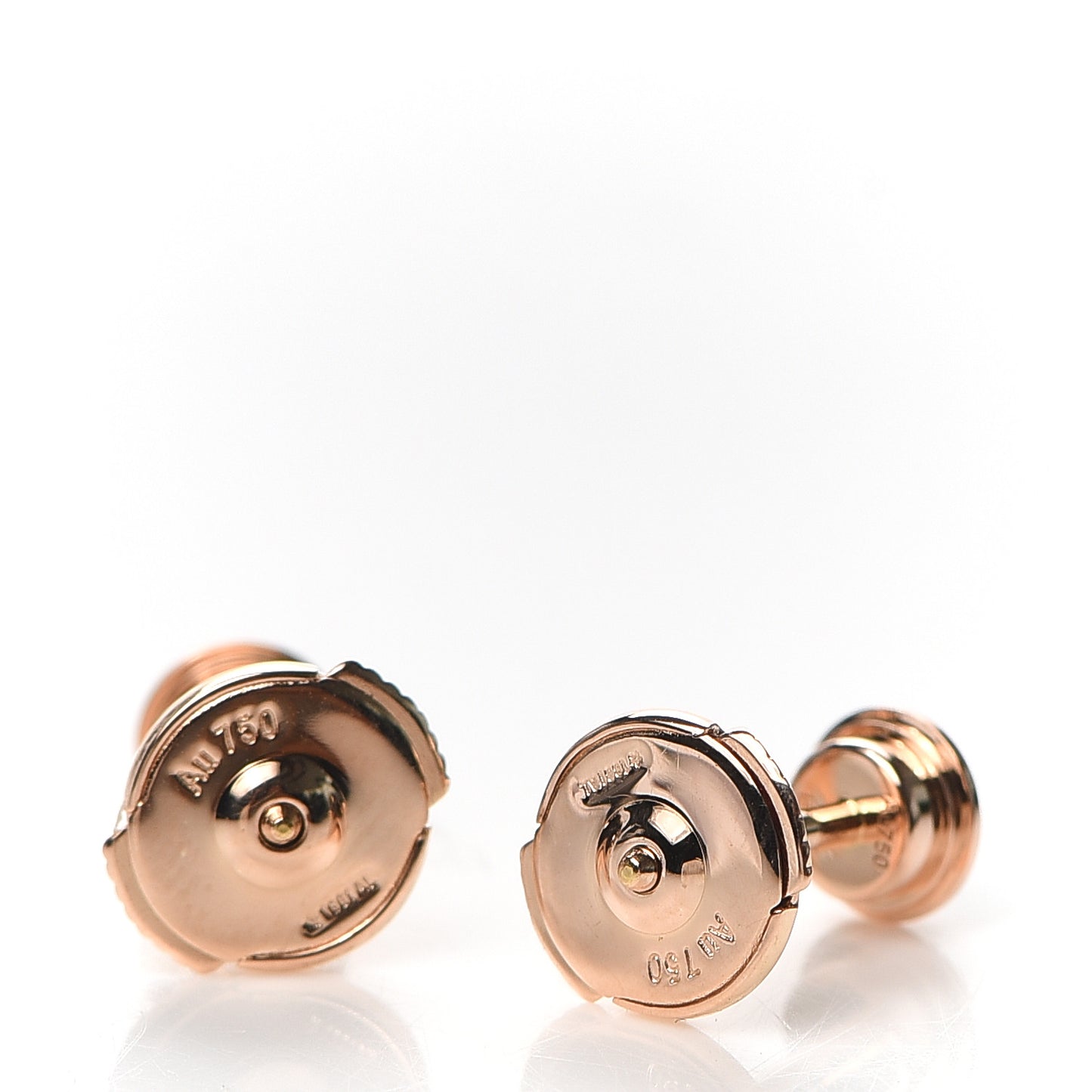 18K Pink Gold Diamond MM D'Amour Earrings